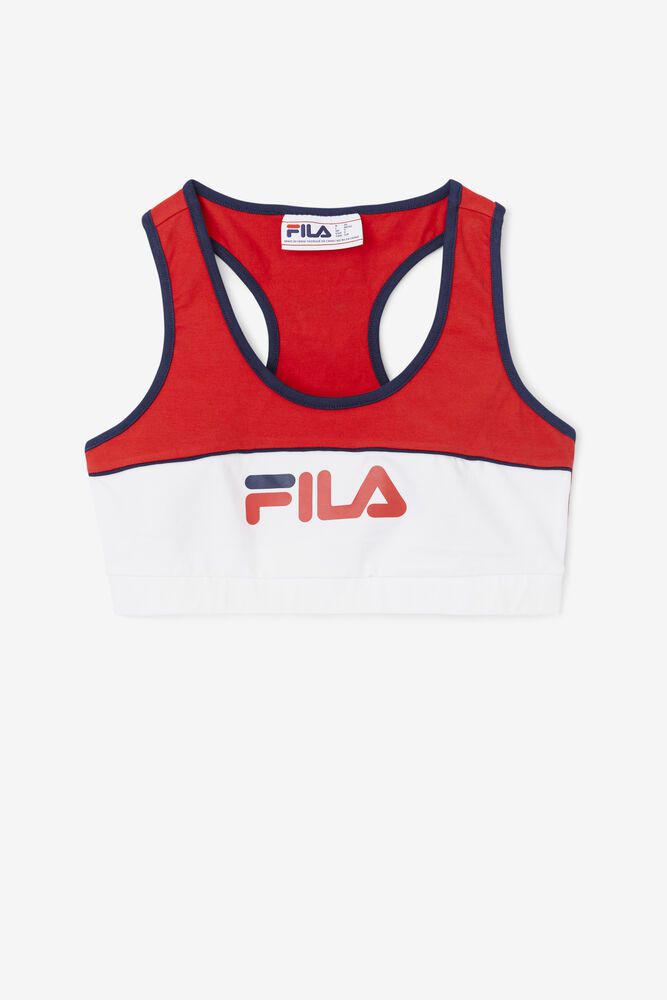 Fila Sports Bra Kairi Top Womens Red - India ZXR-901376